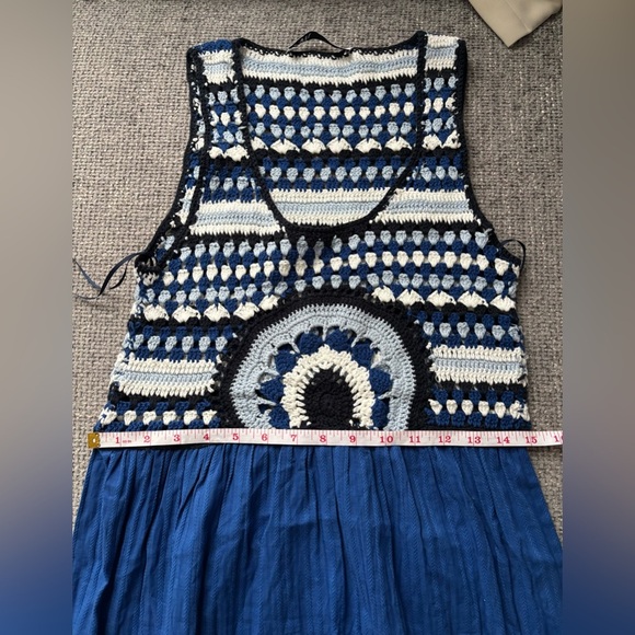 NEW Zara Contrast Crochet Knit Midi Dress – Size S (no tag ) - Picture 14 of 16